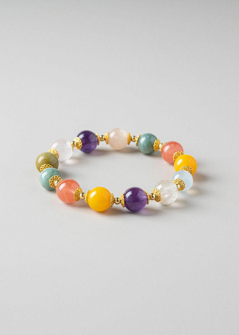 DSC01980-800px Rainbow Harmony · 7-Chakra Energy Bracelet