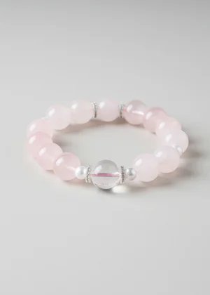 Summer Sonata - Pink & Clear Quartz Bracelet｜Harmony of Love and Clarity