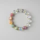 Carved Lotus Clear Quartz Bracelet 7-Chakra Energy & Zen Jewelry