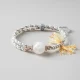 Snowscape - White Phantom Quartz Woven Bracelet｜Pure Energy Guardian