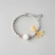 Snowscape - White Phantom Quartz Woven Bracelet｜Pure Energy Guardian