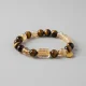 Golden Tiger's Eye & Citrine Gold Ingot Energy Bracelet