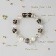 Aurora Grounding-Smoky & Clear Quartz Duo Bracelet