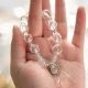 Square-Cut Clear Quartz Bracelet