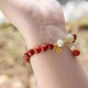FuLu Blessing · Red Carnelian&Hetian Jade Bracelet