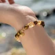 Golden Tiger's Eye & Citrine Gold Ingot Energy Bracelet