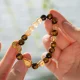 Golden Tiger's Eye & Citrine Gold Ingot Energy Bracelet