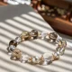 Aurora Grounding-Smoky & Clear Quartz Duo Bracelet