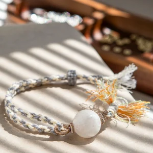 Aurora Grounding-Smoky & Clear Quartz Duo Bracelet