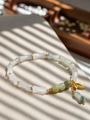 Bamboo Whisper · Jade Bracelet