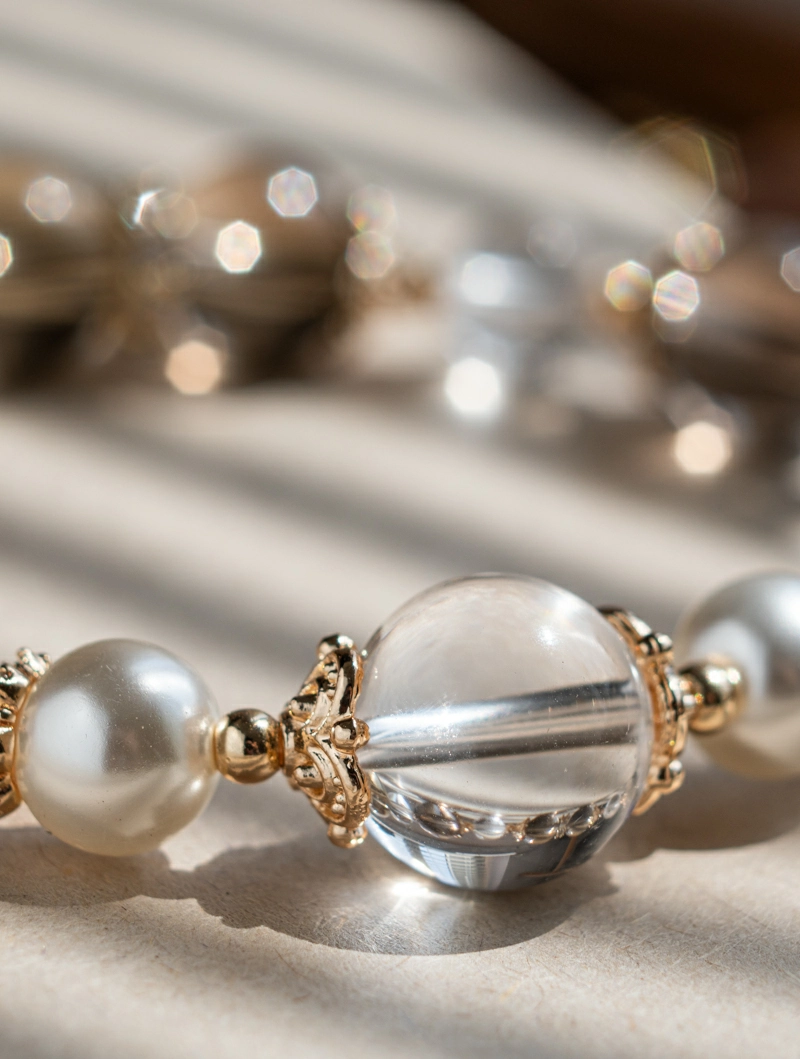Aurora Grounding-Smoky & Clear Quartz Duo Bracelet