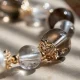 Aurora Grounding-Smoky & Clear Quartz Duo Bracelet