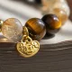 Golden Tiger's Eye & Citrine Gold Ingot Energy Bracelet