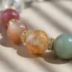 Carved Lotus Clear Quartz Bracelet 7-Chakra Energy & Zen Jewelry